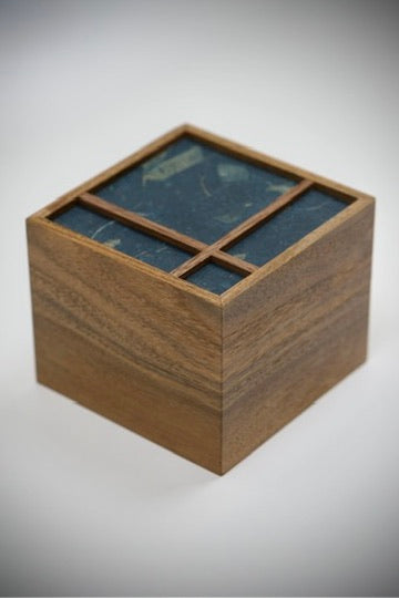 Hanji Walnut Ring Box (small)