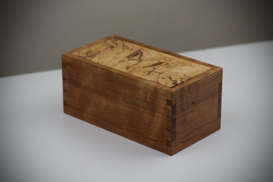 Spalted maple tea box